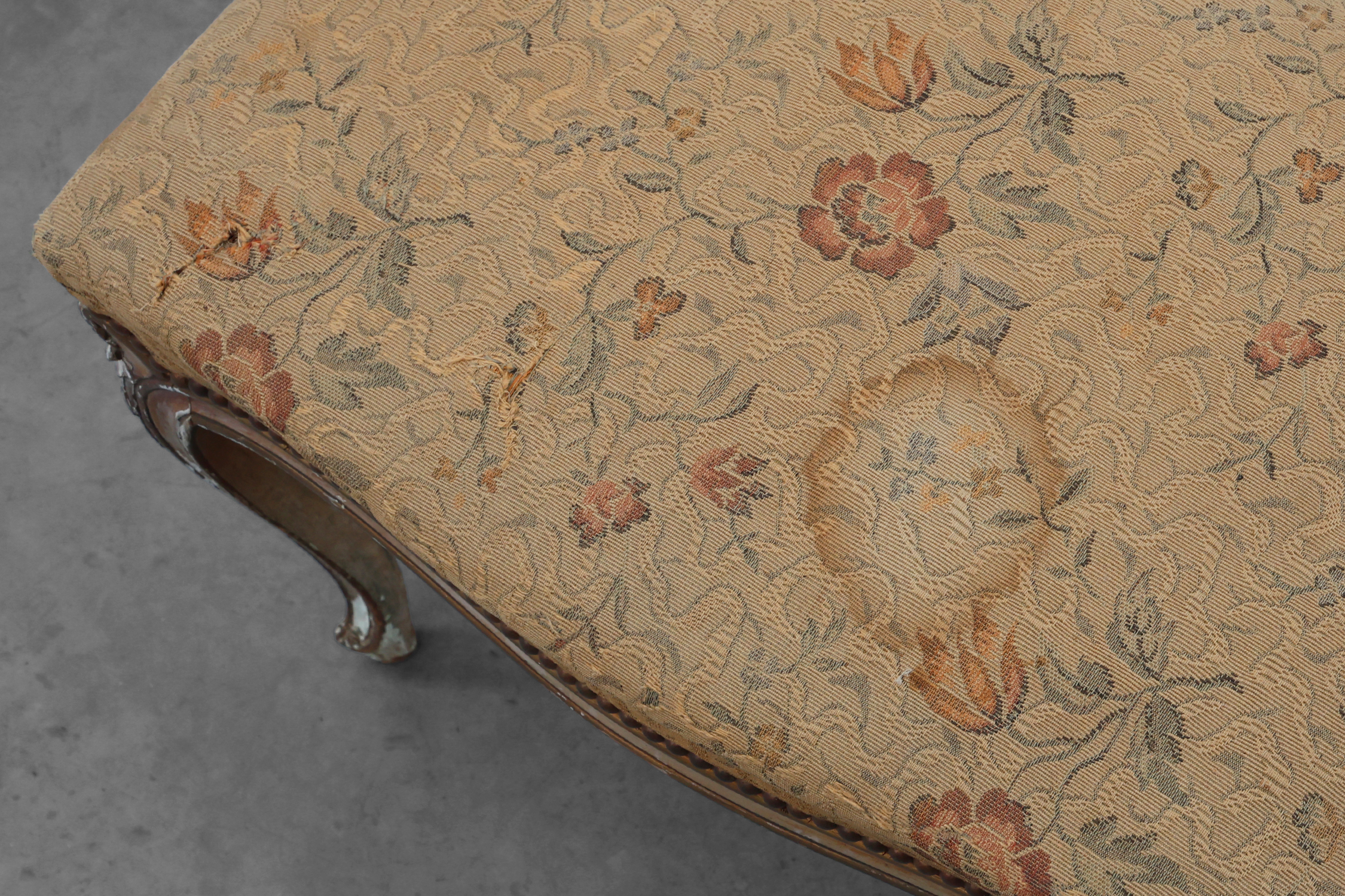 19th Century French Louis XV style piano bench or stoolthumbnail